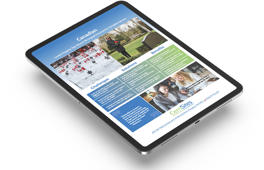 Request a Canadian Cemeteries PDF