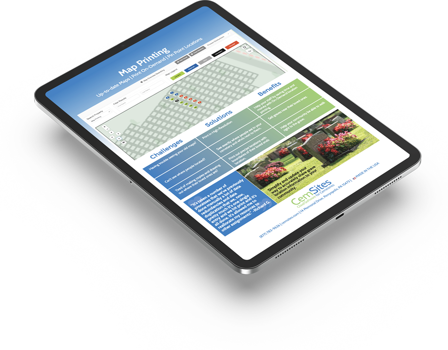 Request a Map Printing PDF